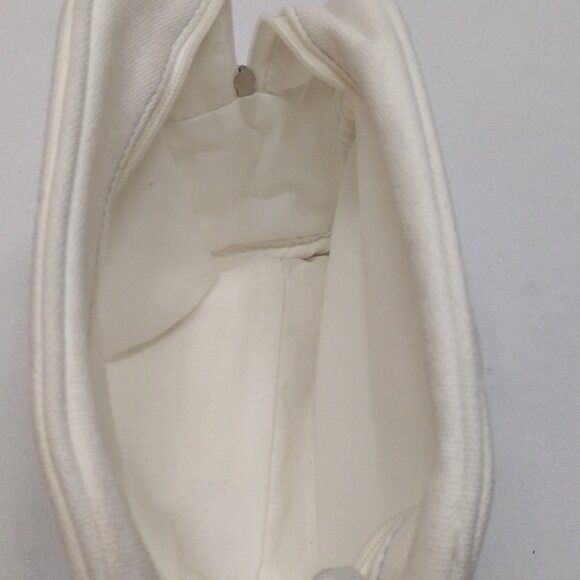 L'Occitane in Provence White Cotton Cosmetic Makeup Bag - Picture 8 of 9